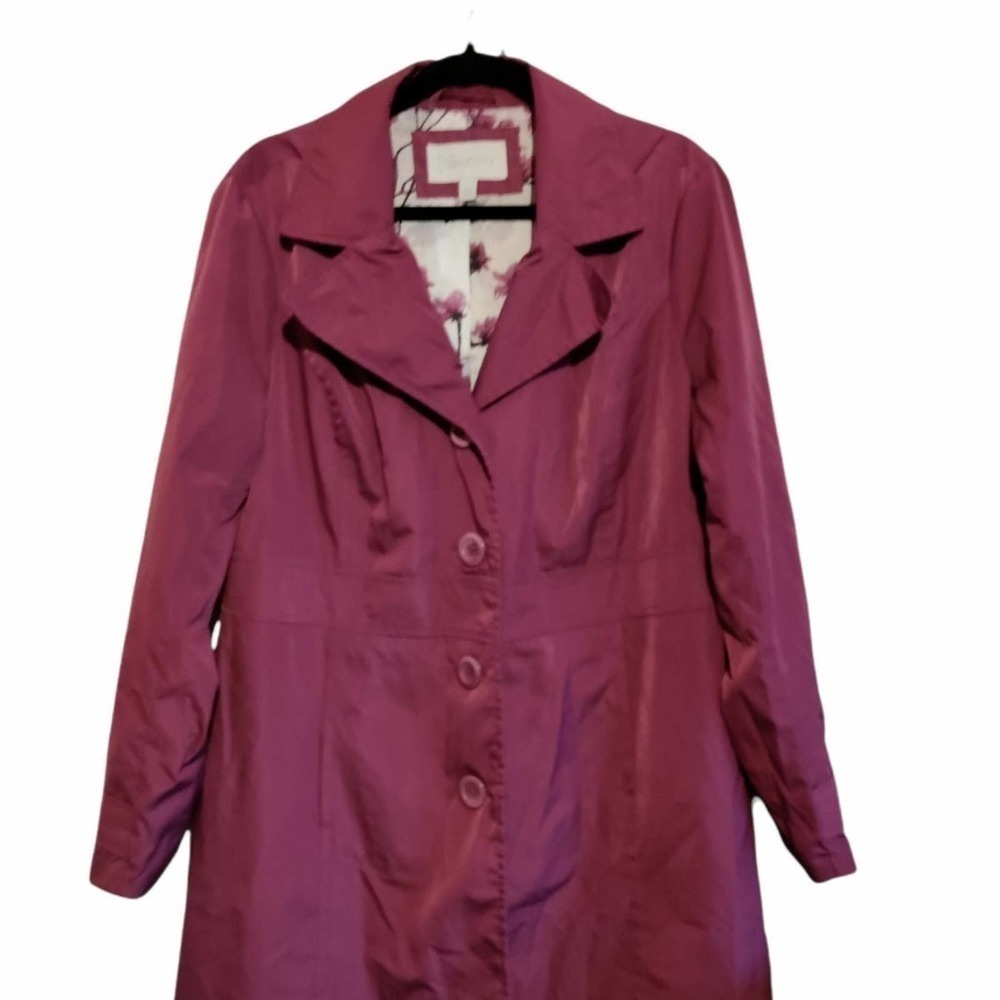Relativity Trench Coat Jacket lilac large